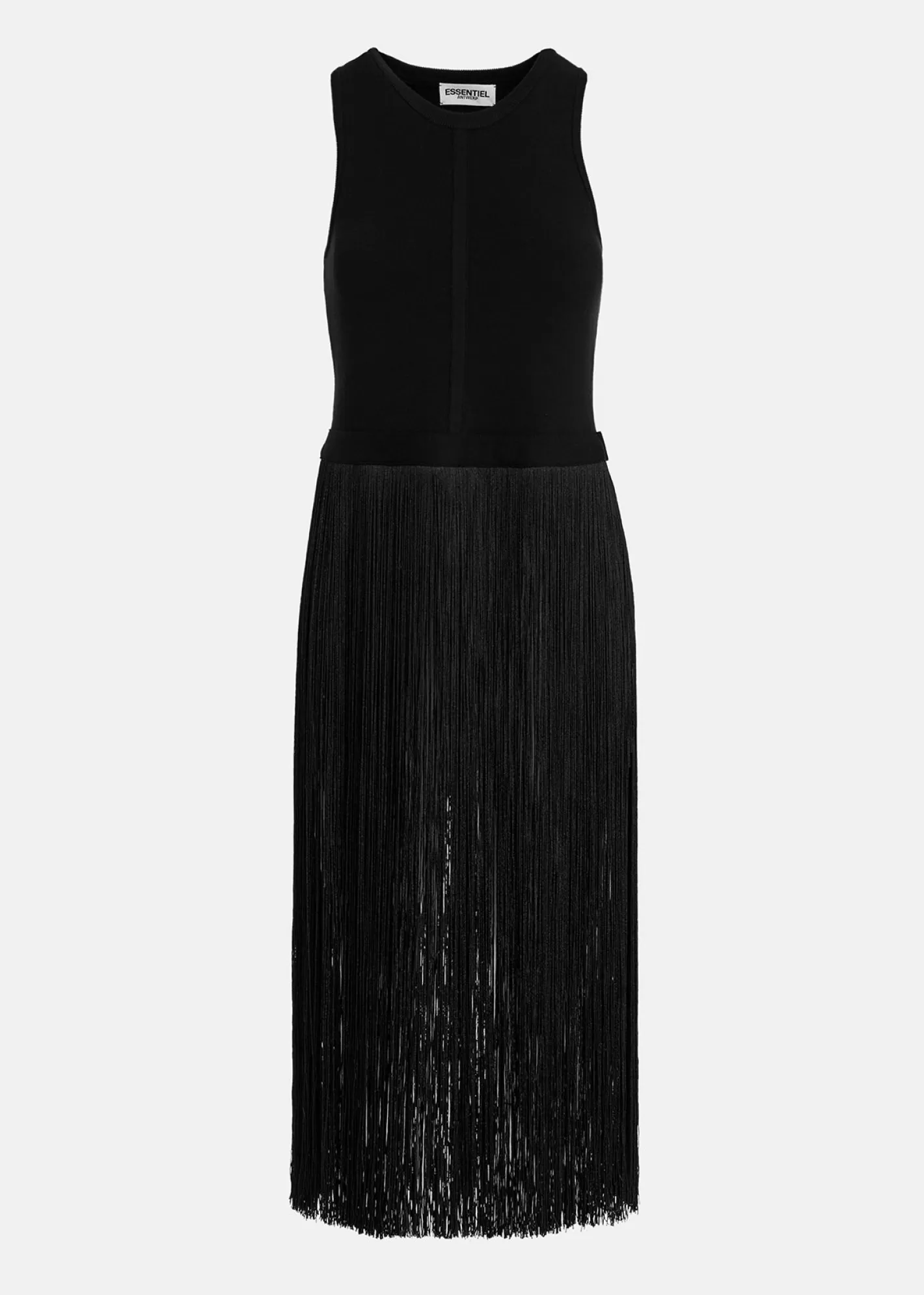 Online knitted top with long fringes Fall 2024 Collection | Partywear