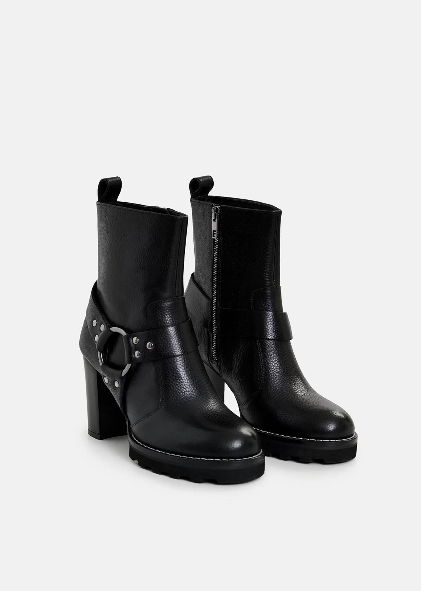 Shop leather buckled ankle boots Fall 2024 Collection | Shoes