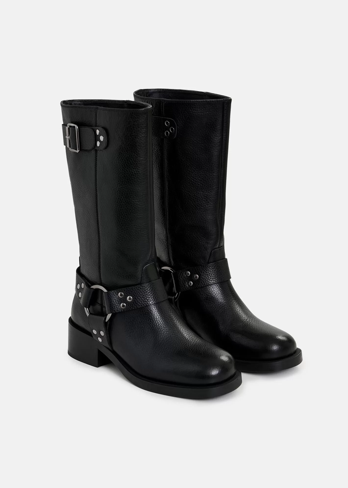 Discount leather buckled boots Fall 2024 Collection | Shoes