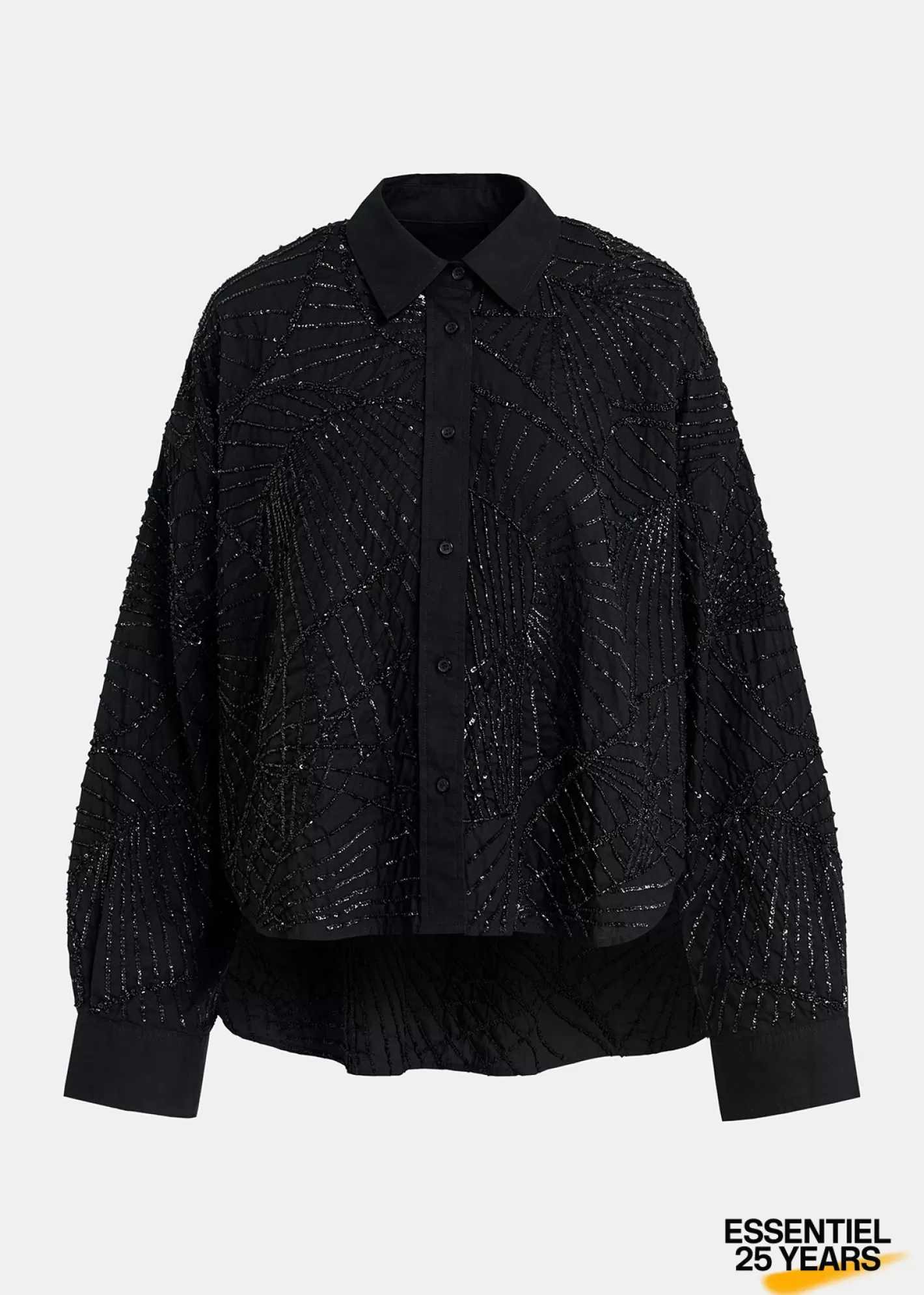 Outlet sequin and bead-embellished cotton shirt - 25 year exclusive 25 Years Limited Edition Capsule | Partywear