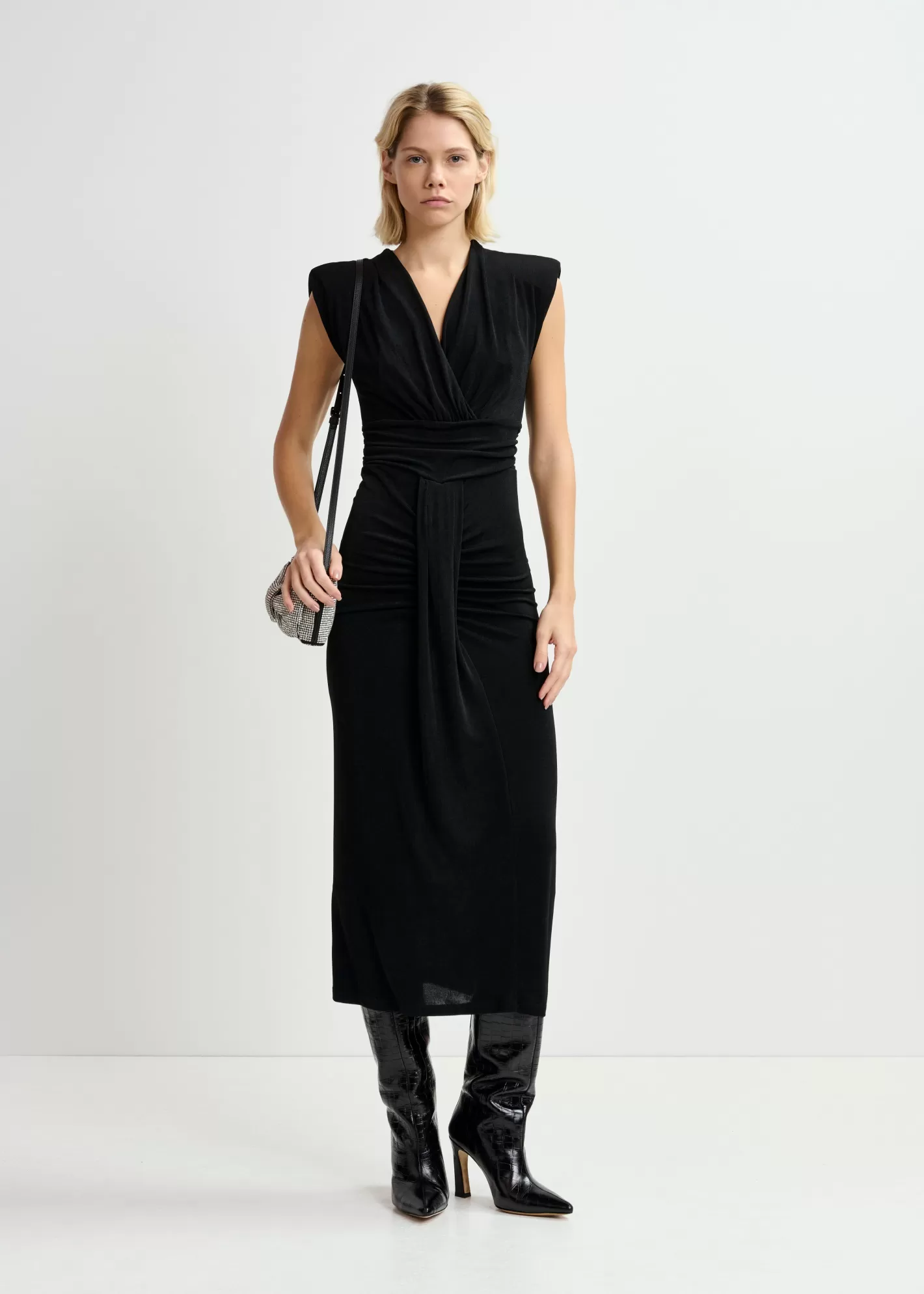 Cheap stretch-jersey ruched midi-length dress - 25 year exclusive 25 Years Limited Edition Capsule | Partywear