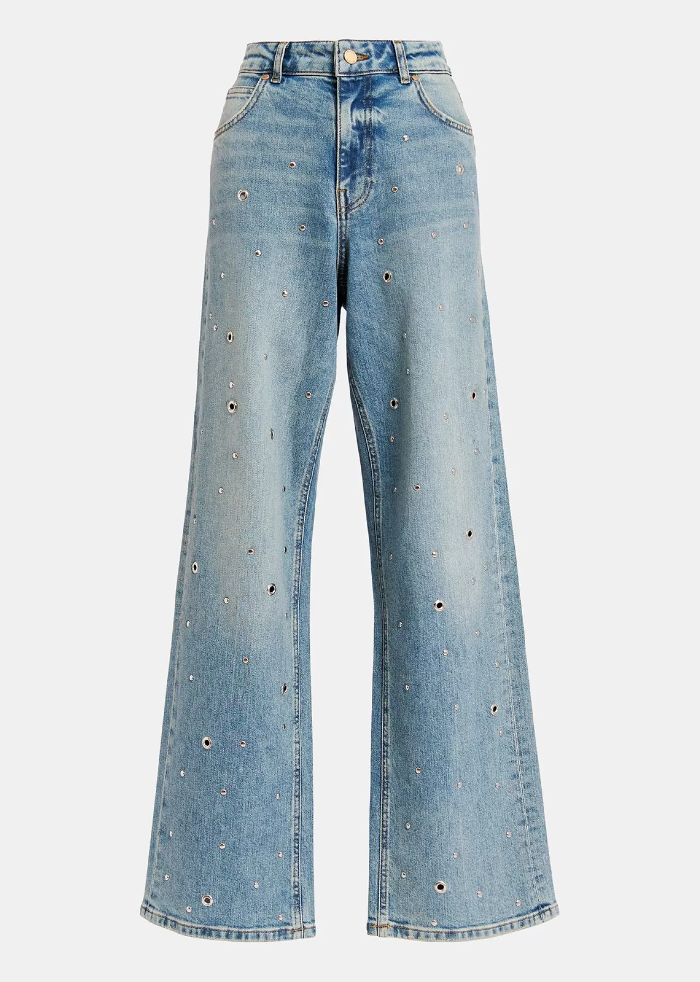 Best Sale eyelet-embellished jeans Fall 2024 Collection | Denim