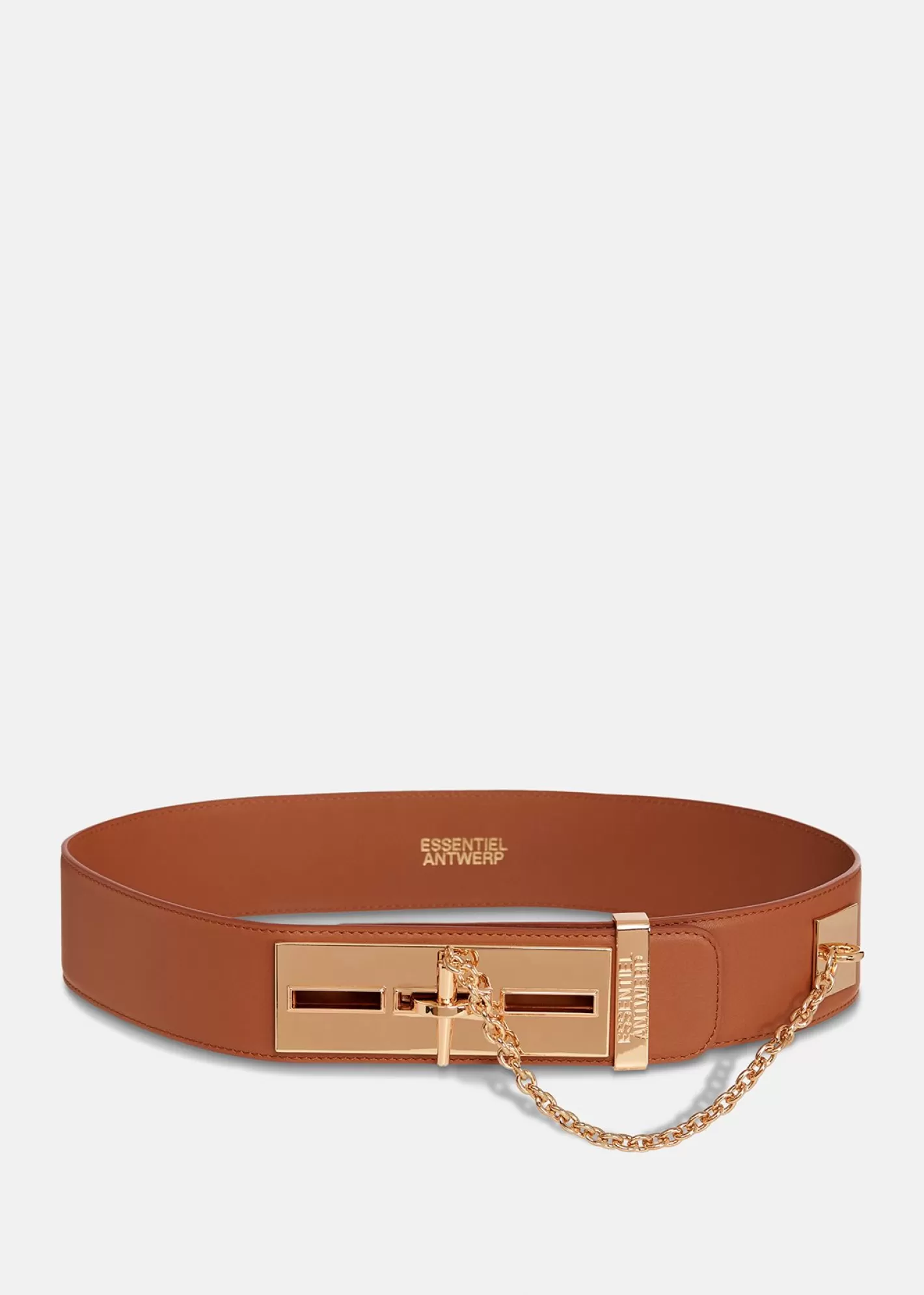 Shop leather waist belt with gold-tone buckle Fall 2024 Collection | Belts