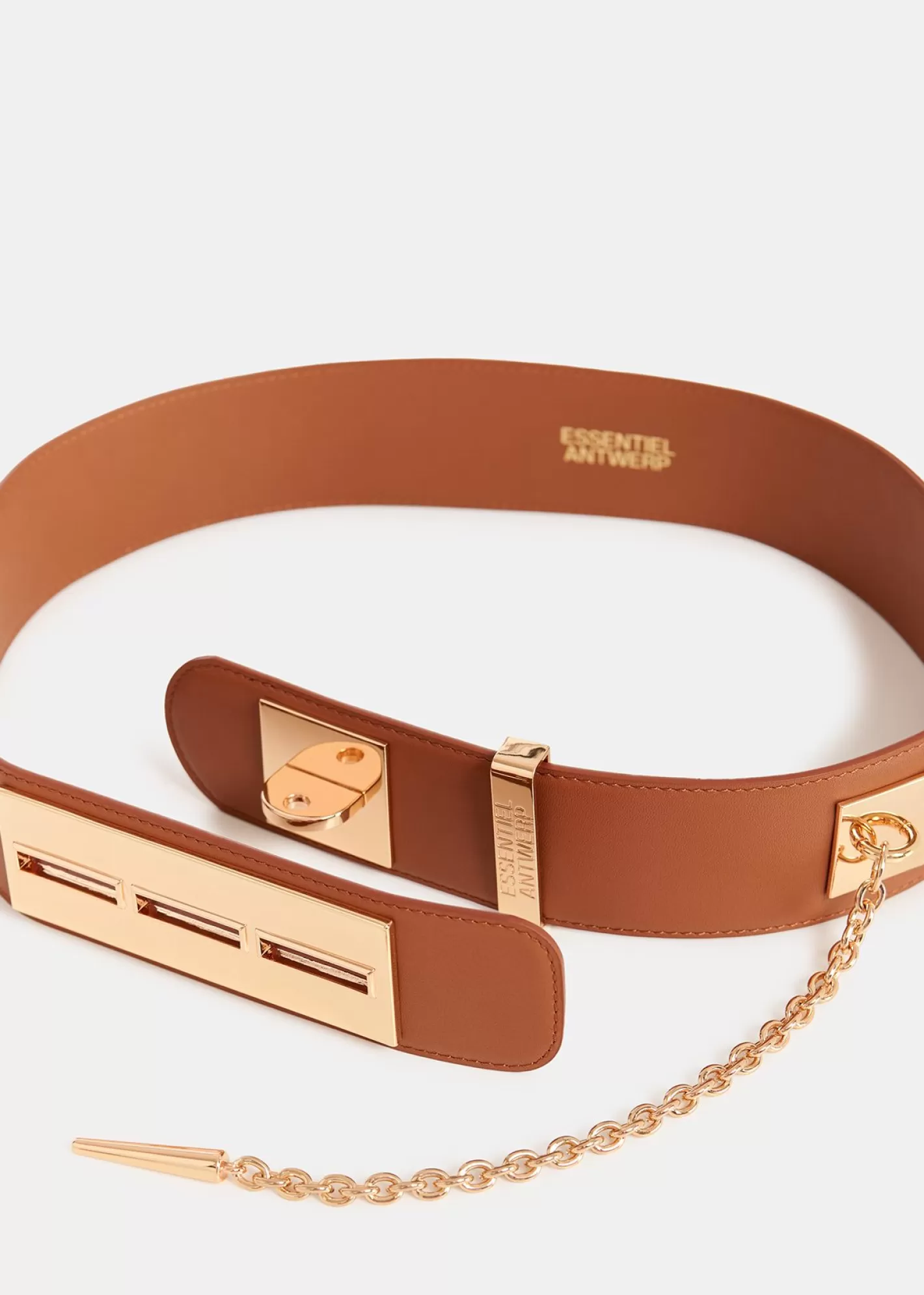 Shop leather waist belt with gold-tone buckle Fall 2024 Collection | Belts