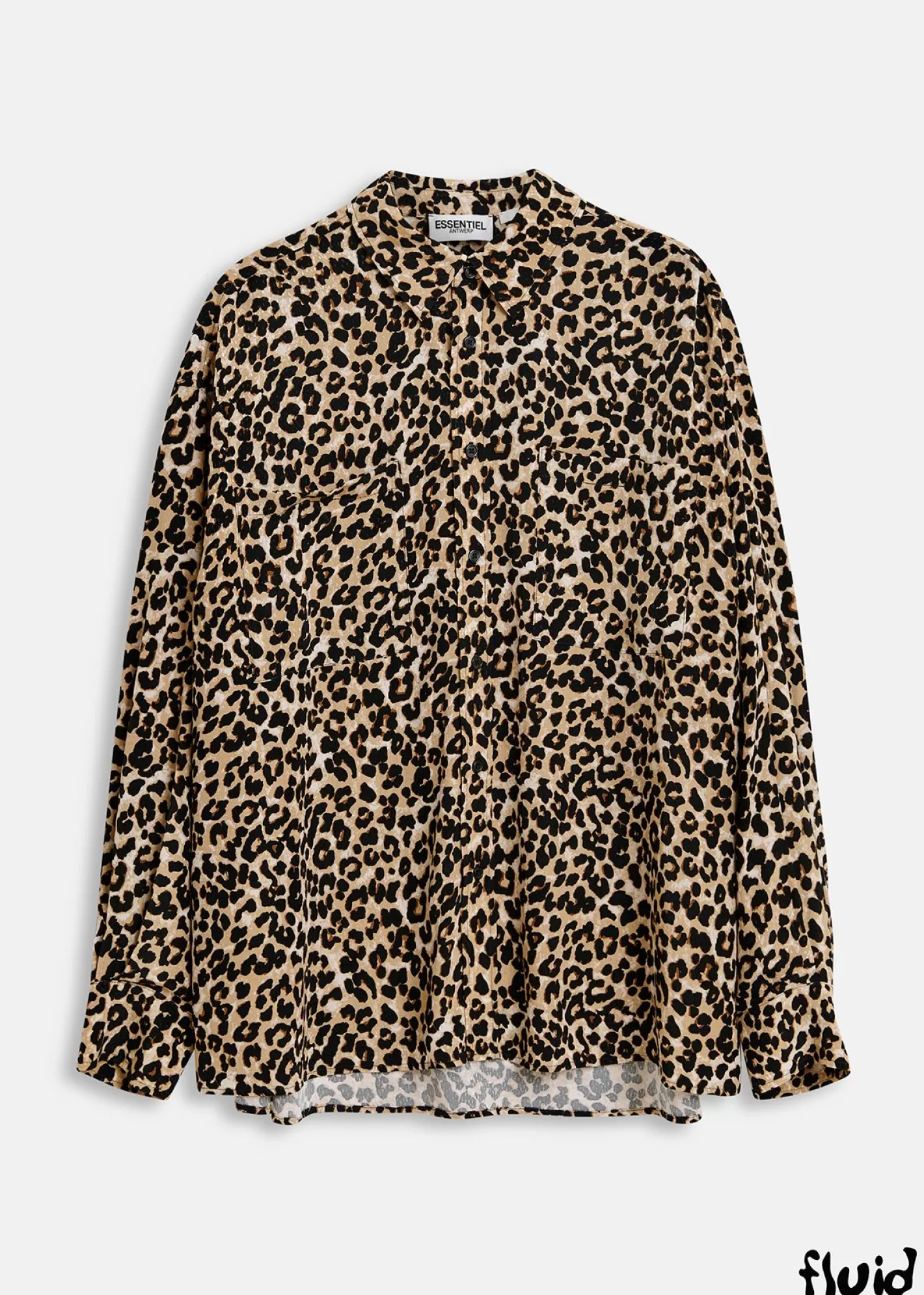 Cheap Brown leopard-print shirt FLUID Collection | Prints