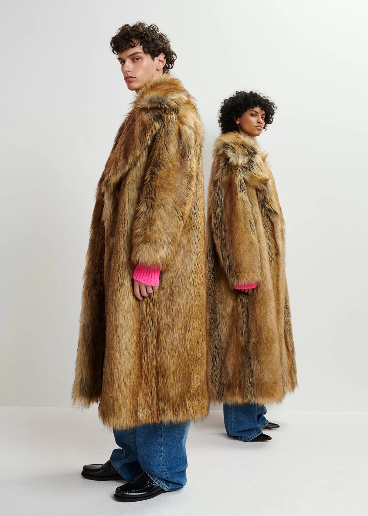 Online oversized faux fur coat FLUID Collection | Fall 2024 Collection