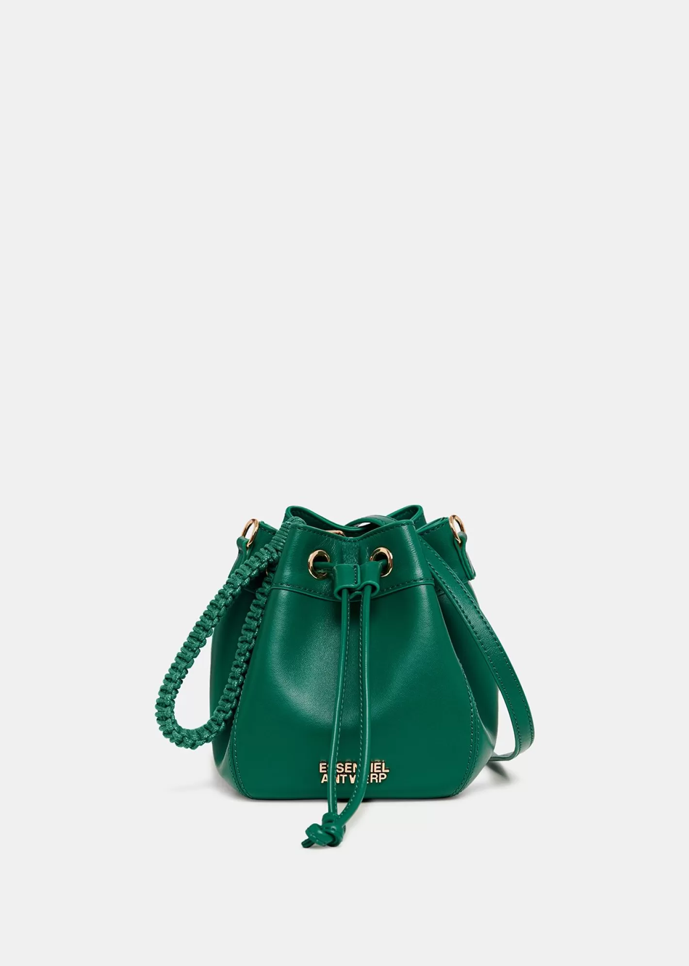 Discount Dark green leather mini bucket bag Fall 2024 Collection | Bags