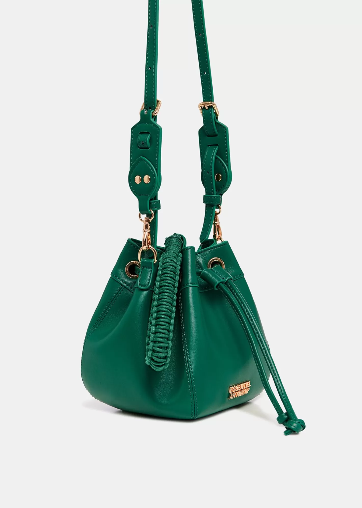 Discount Dark green leather mini bucket bag Fall 2024 Collection | Bags