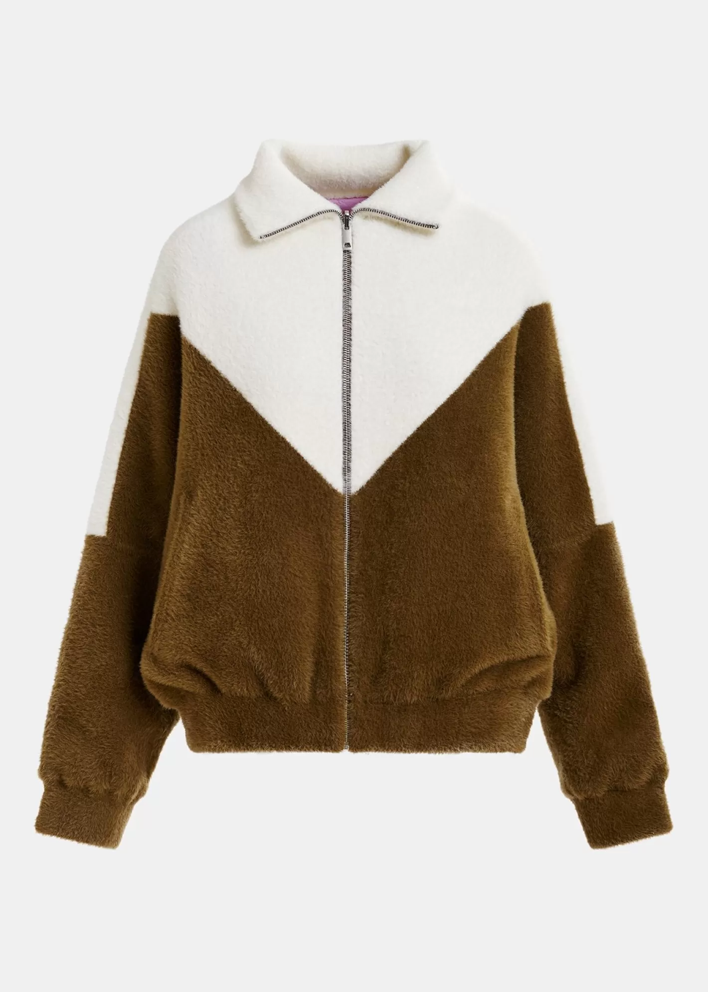 Cheap Ecru and brown reversible bomber jacket Fall 2024 Collection | Coats & Jackets