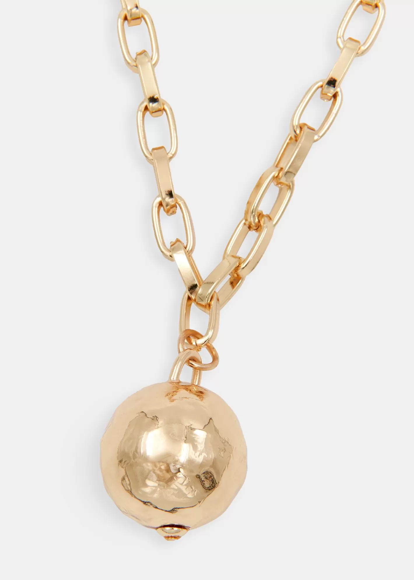 Online -tone chain necklace with sphere pendant Fall 2024 Collection | Jewelry