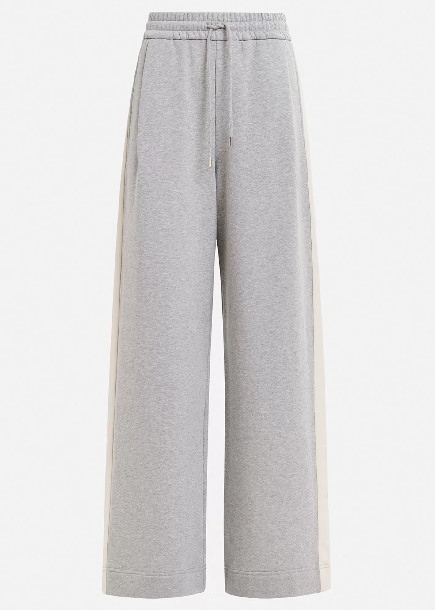 Clearance Grey wide-leg track pants with off-white stripes Fall 2024 Collection | Loungewear