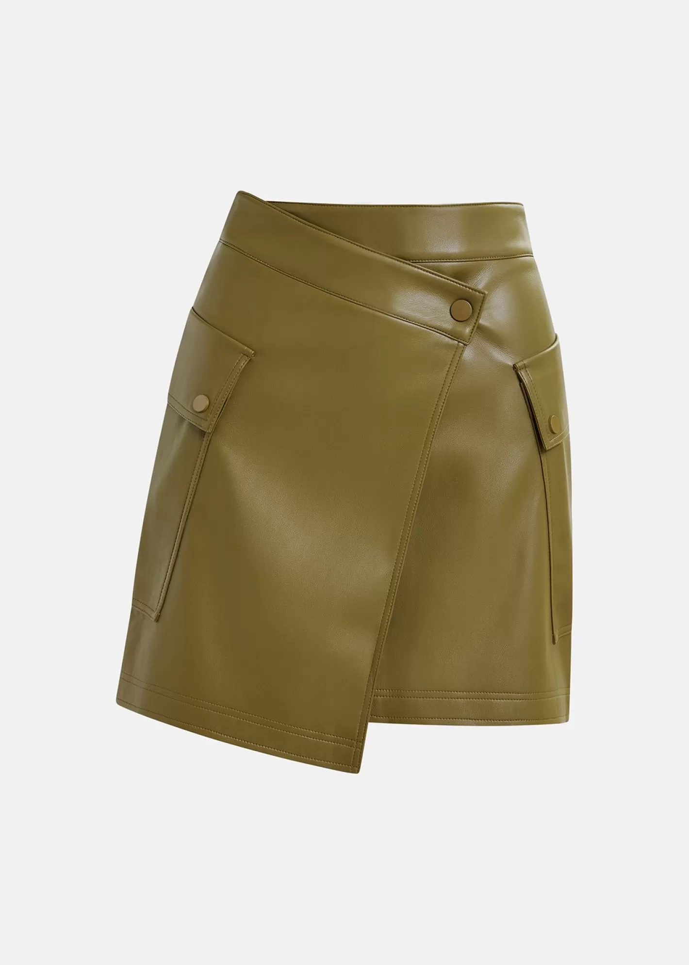 Flash Sale faux leather mini wrap skirt Fall 2024 Collection | Skirts