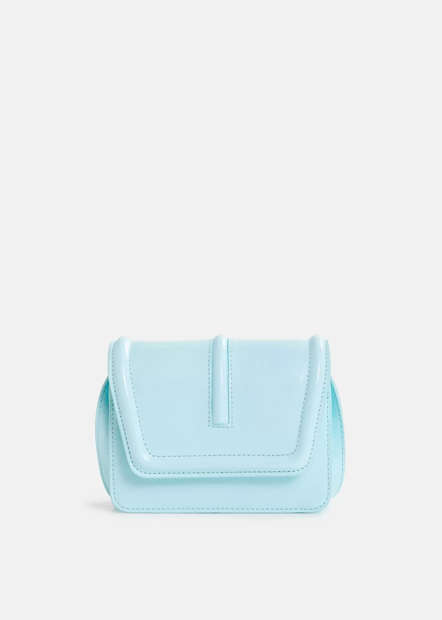 Best Light blue faux patent-leather shoulder bag Fall 2024 Collection | Bags