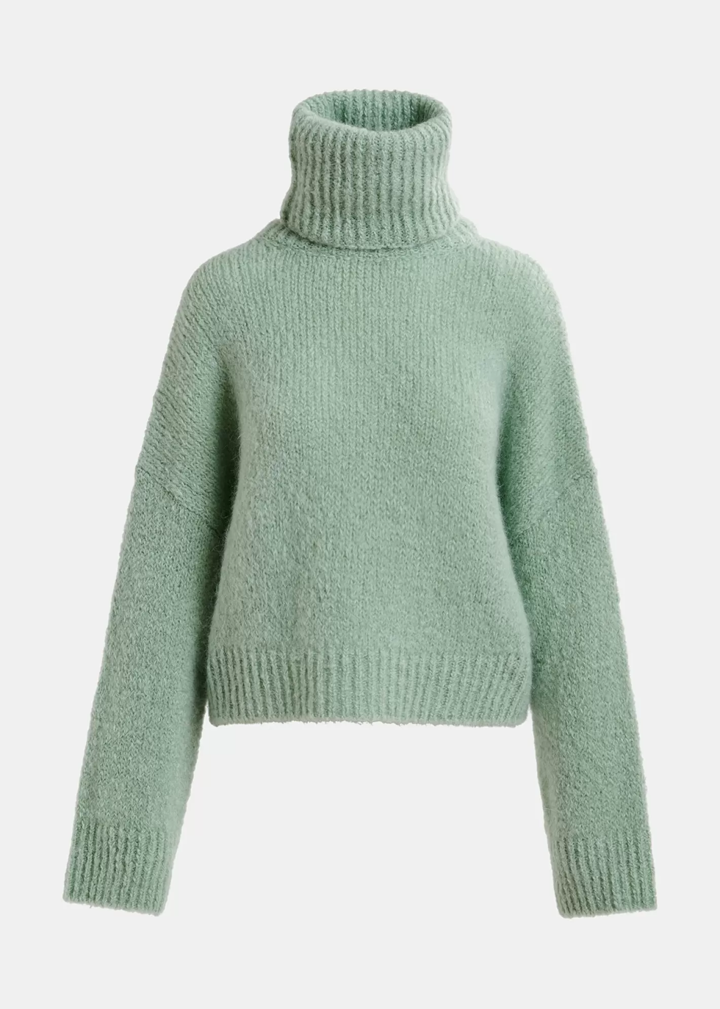 Best Sale Light green turtleneck knit sweater Fall 2024 Collection | Sweaters & Cardigans