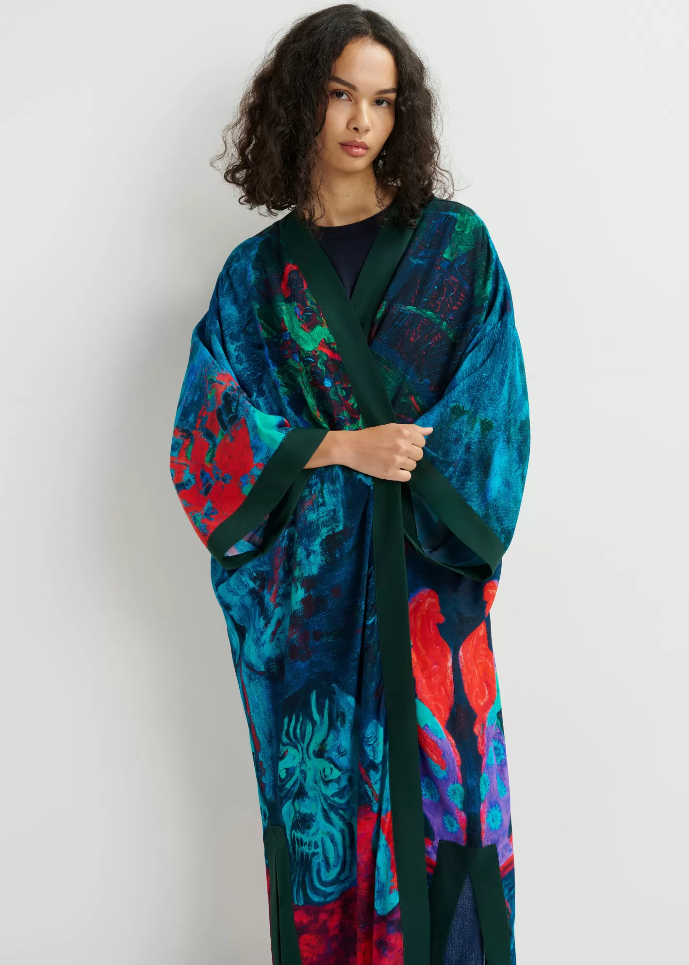 Store Multicolor kimono 'Still life with Chinoiseries' - collaboration with KMSKA KMSKA X Essentiel Antwerp | Coats & Jackets