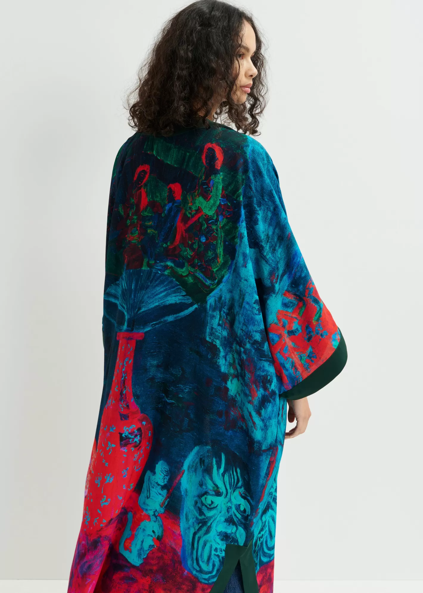 Store Multicolor kimono 'Still life with Chinoiseries' - collaboration with KMSKA KMSKA X Essentiel Antwerp | Coats & Jackets