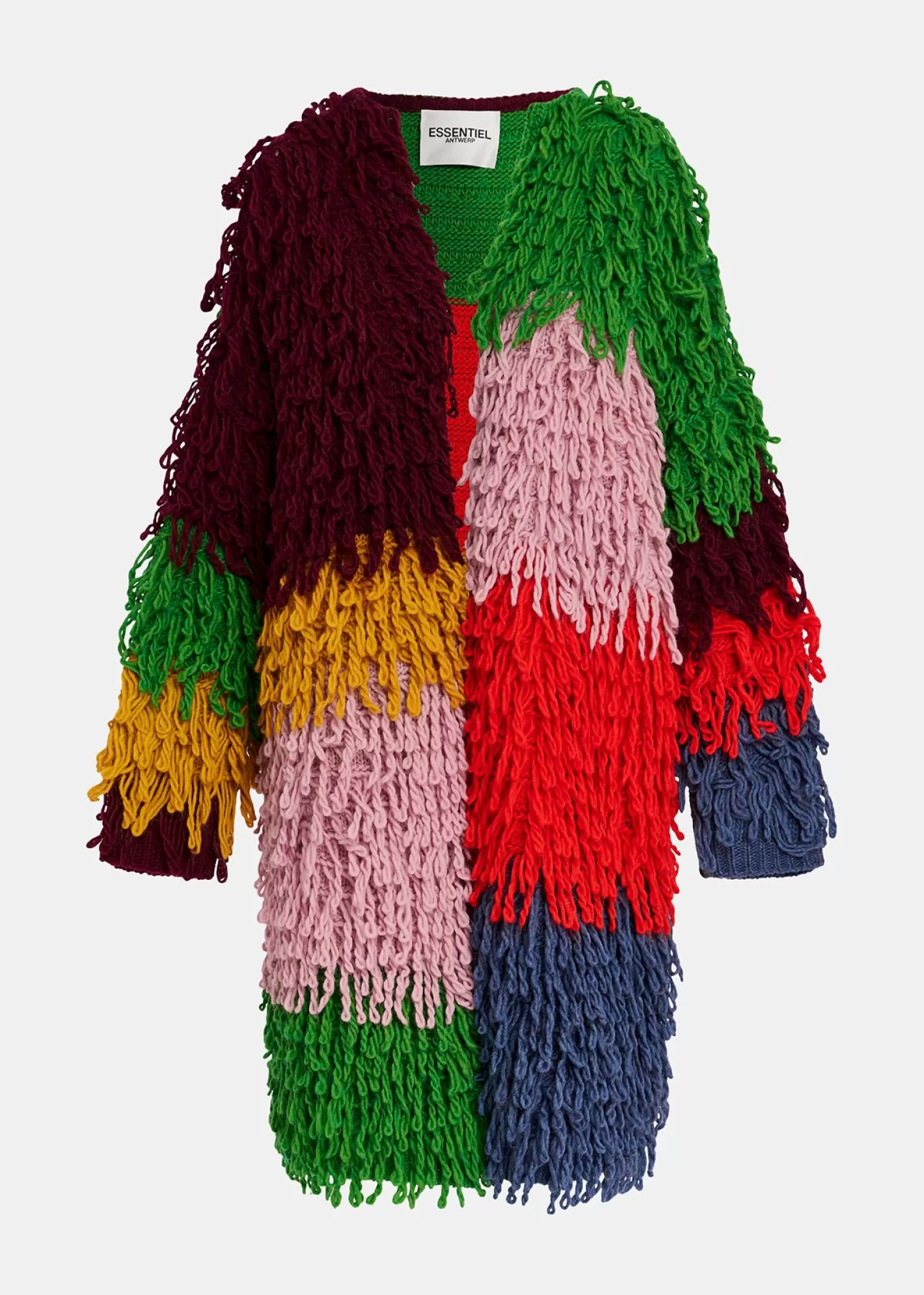 Fashion Multicolor oversized loop stitch knit Fall 2024 Collection | Coats & Jackets