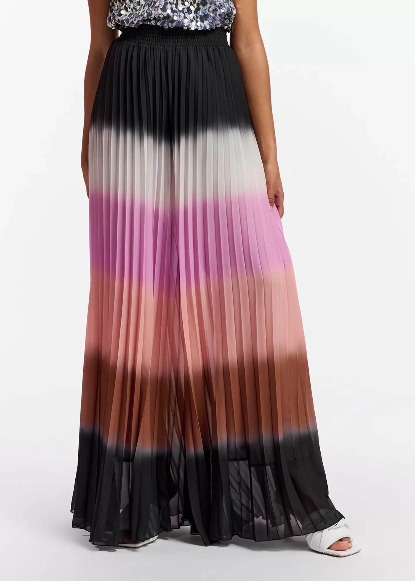 Outlet Multicolor plissé pants with gradient effect Fall 2024 Collection | Pants & Shorts