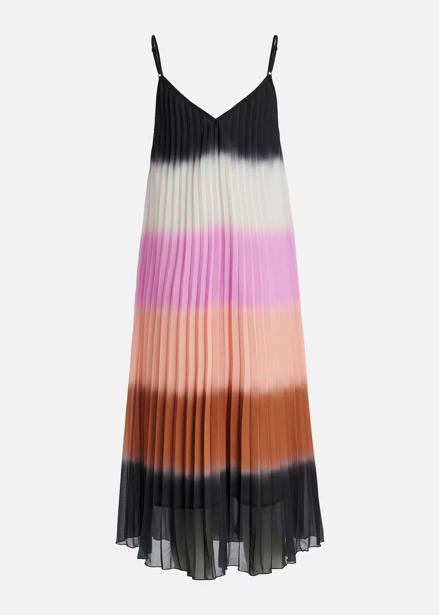 Outlet Multicolor plissé slip dress with gradient effect Fall 2024 Collection | Dresses