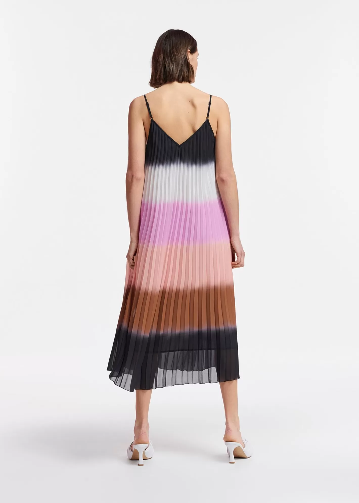 Outlet Multicolor plissé slip dress with gradient effect Fall 2024 Collection | Dresses