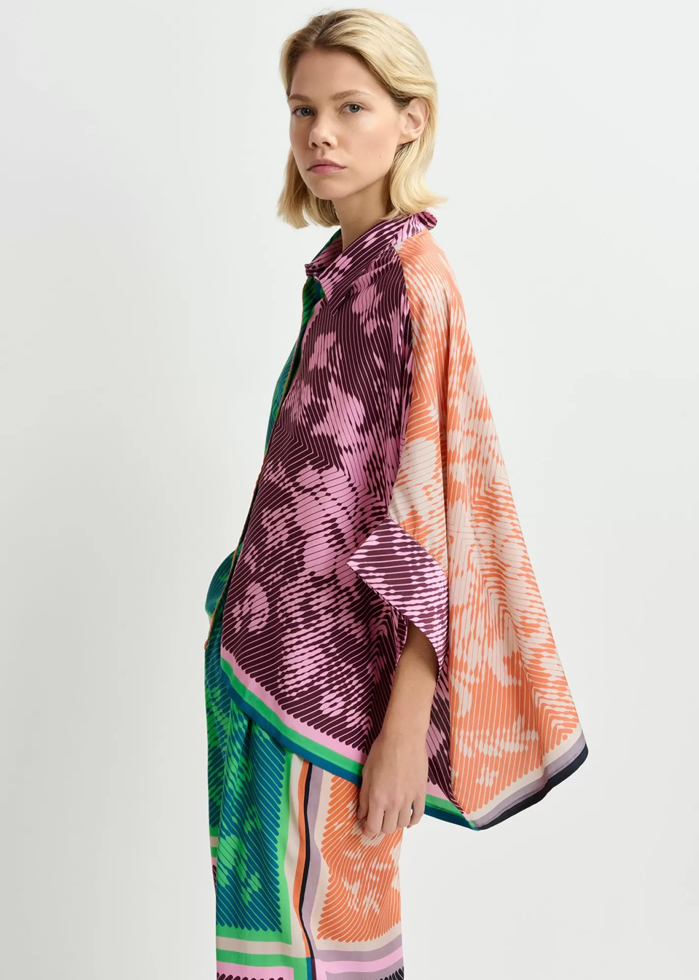 Best Sale Multicolor printed oversized shirt Fall 2024 Collection | Prints