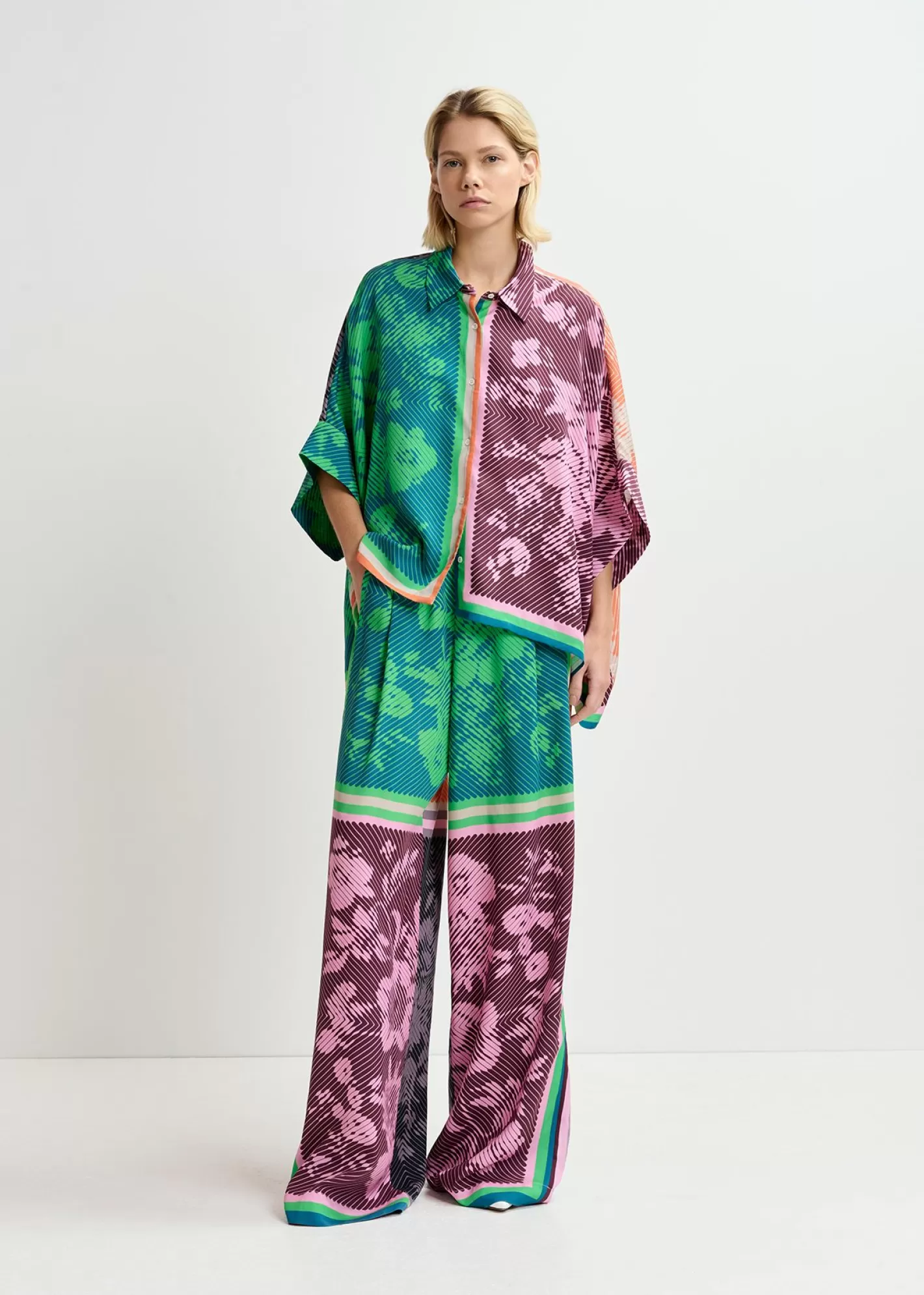 Best Sale Multicolor printed oversized shirt Fall 2024 Collection | Prints