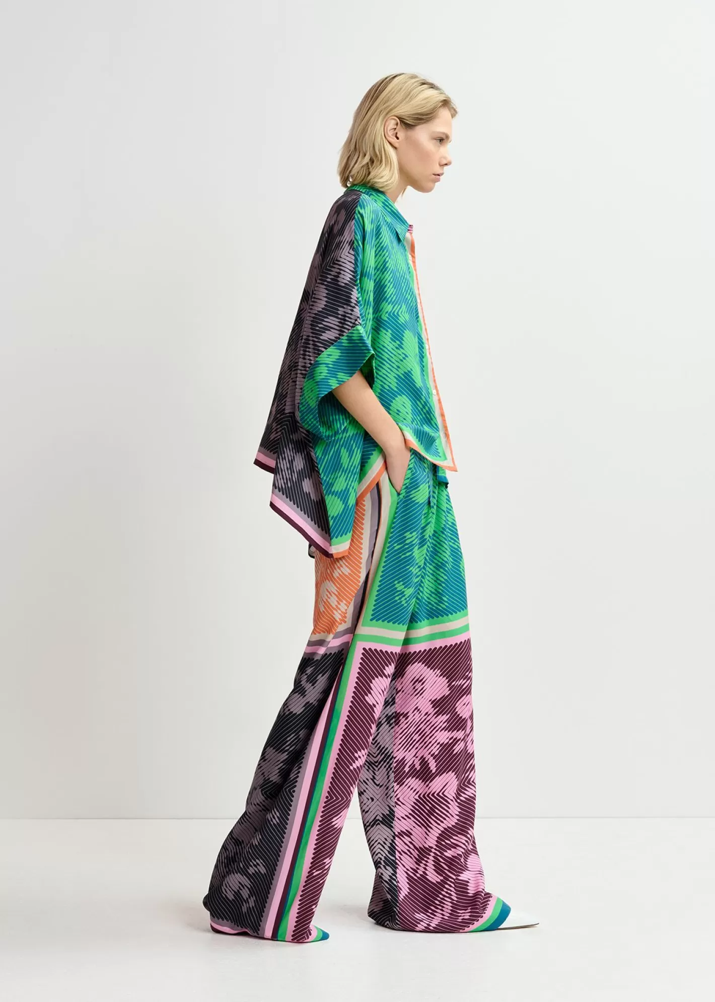 Best Sale Multicolor printed oversized shirt Fall 2024 Collection | Prints