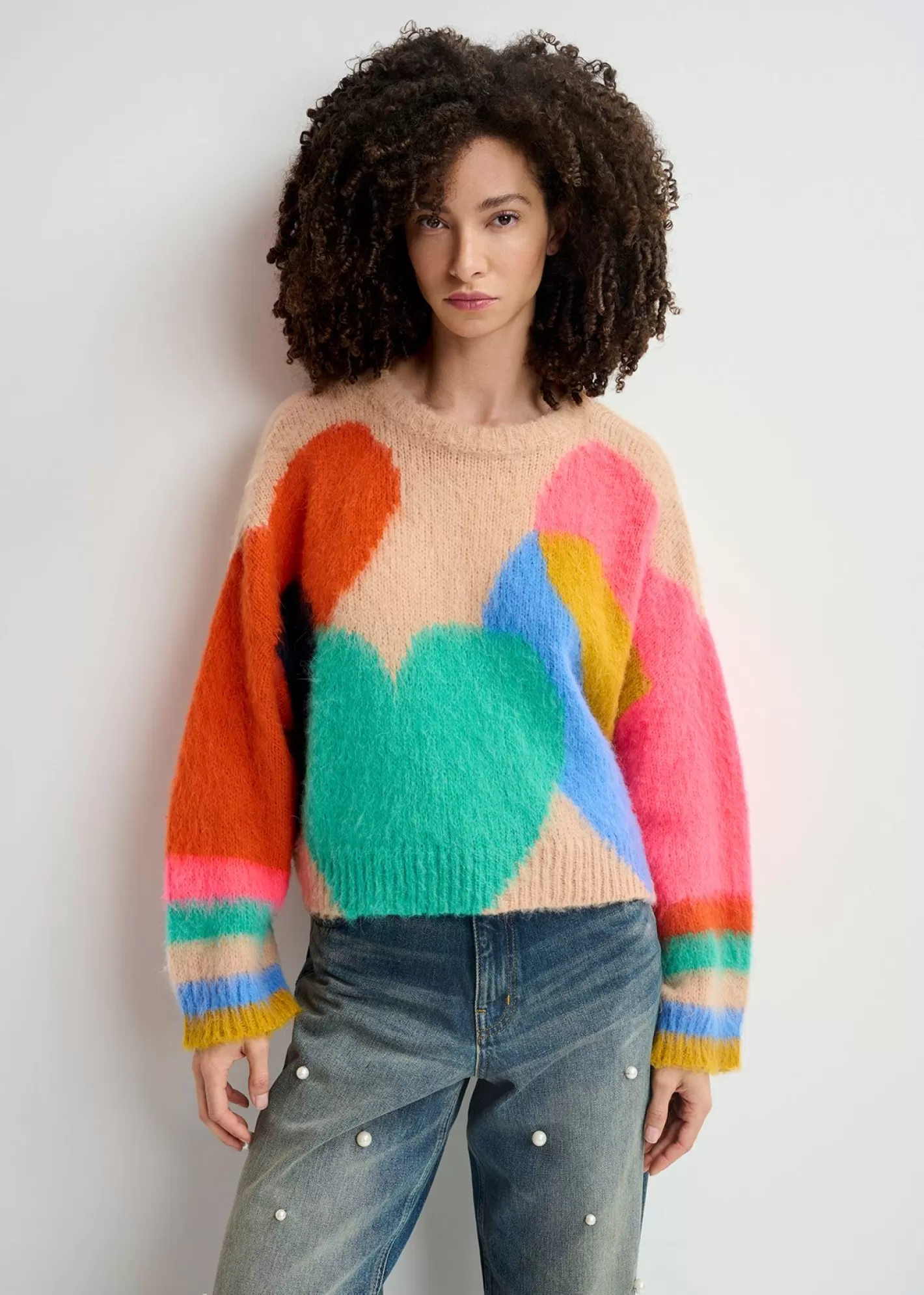 Clearance Multicolored intarsia-knitted sweater Sweaters & Cardigans