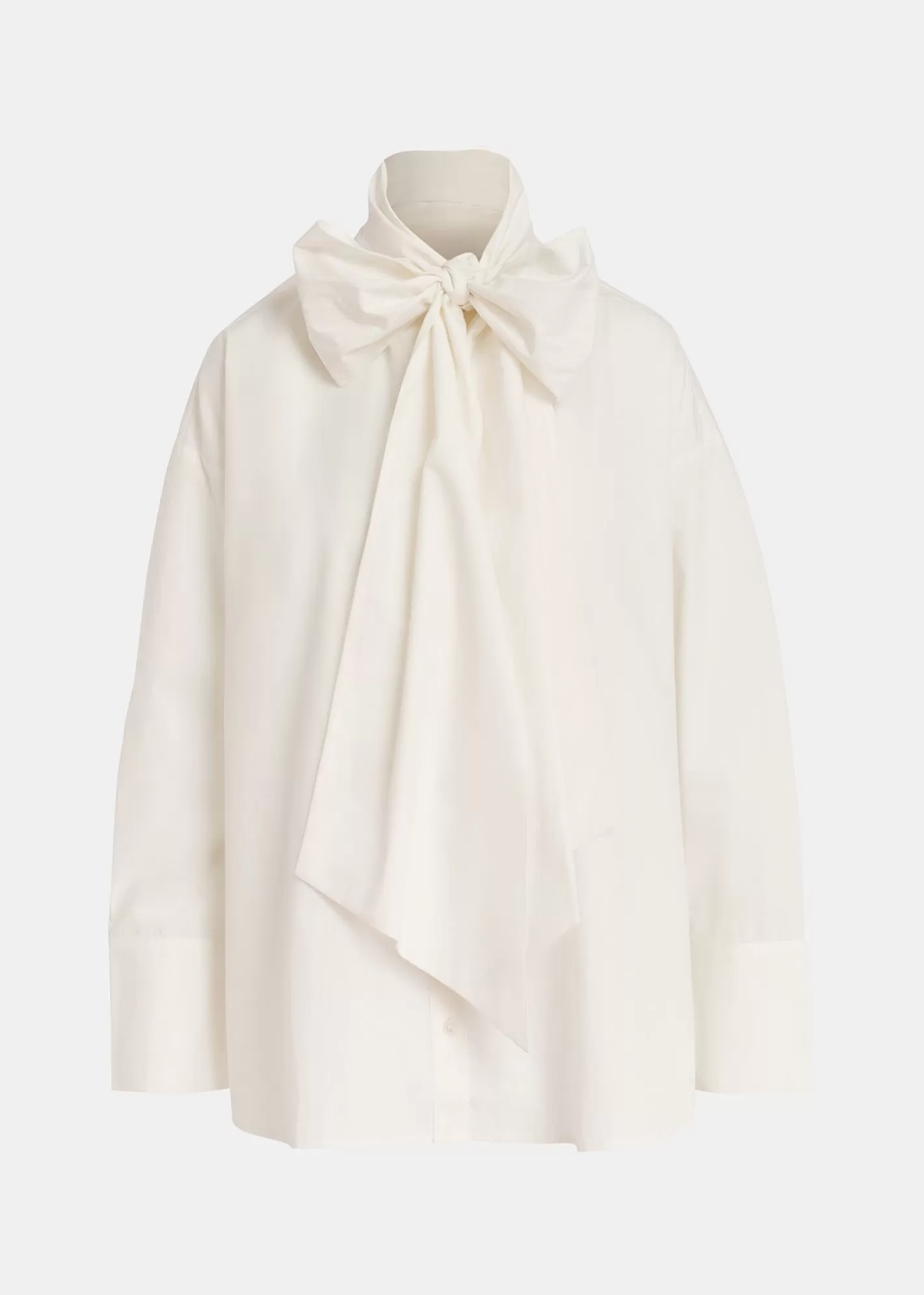 Cheap cotton shirt with pussy bow Fall 2024 Collection | Tops & Blouses