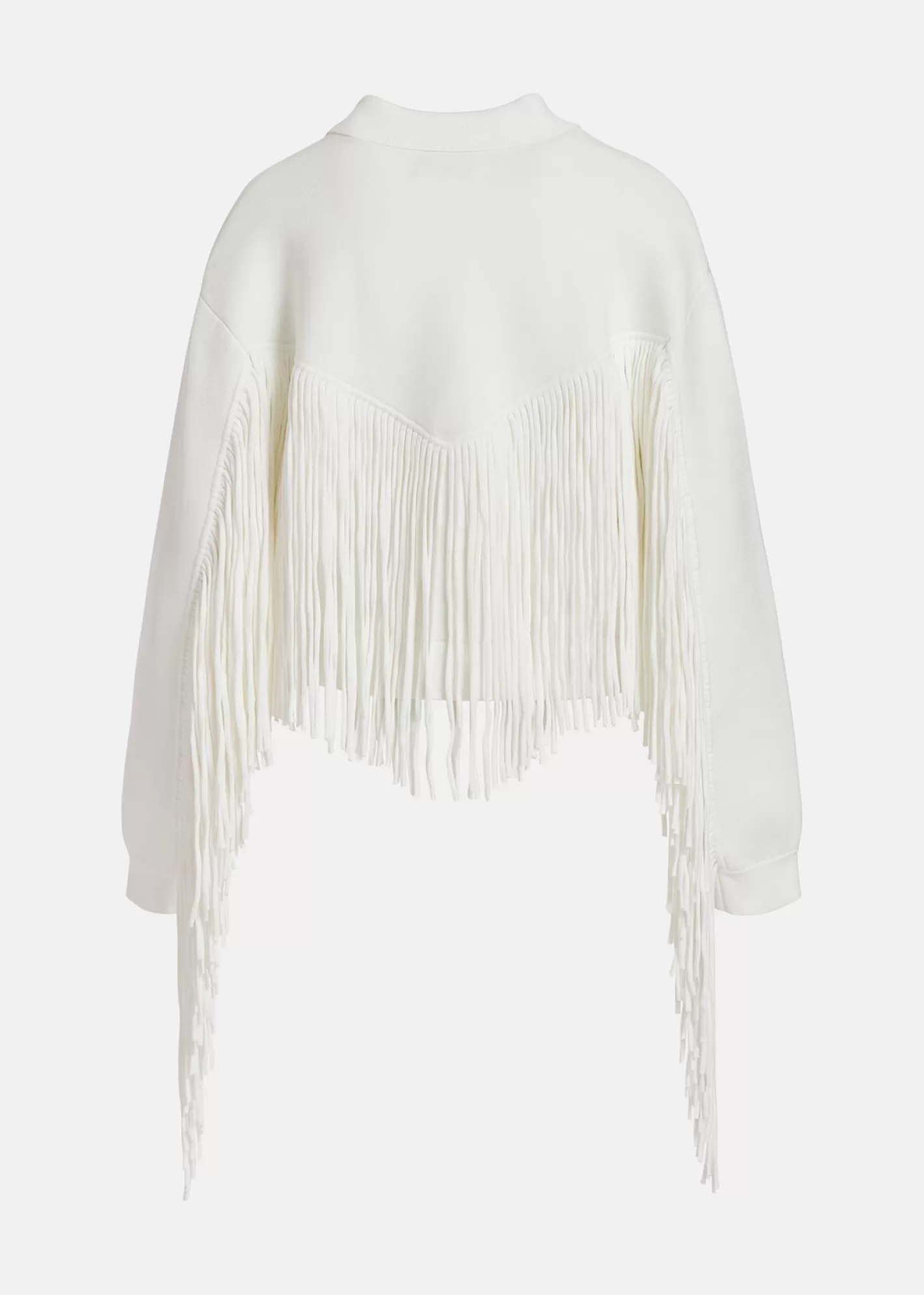 Shop knitted jacket with fringes Fall 2024 Collection | Partywear