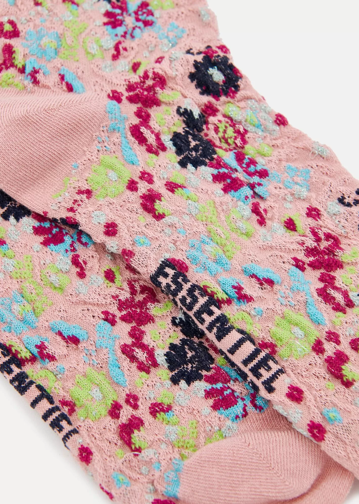 Discount Oudroze sokken in bloemenjacquard Socks | Fall 2024 Collection