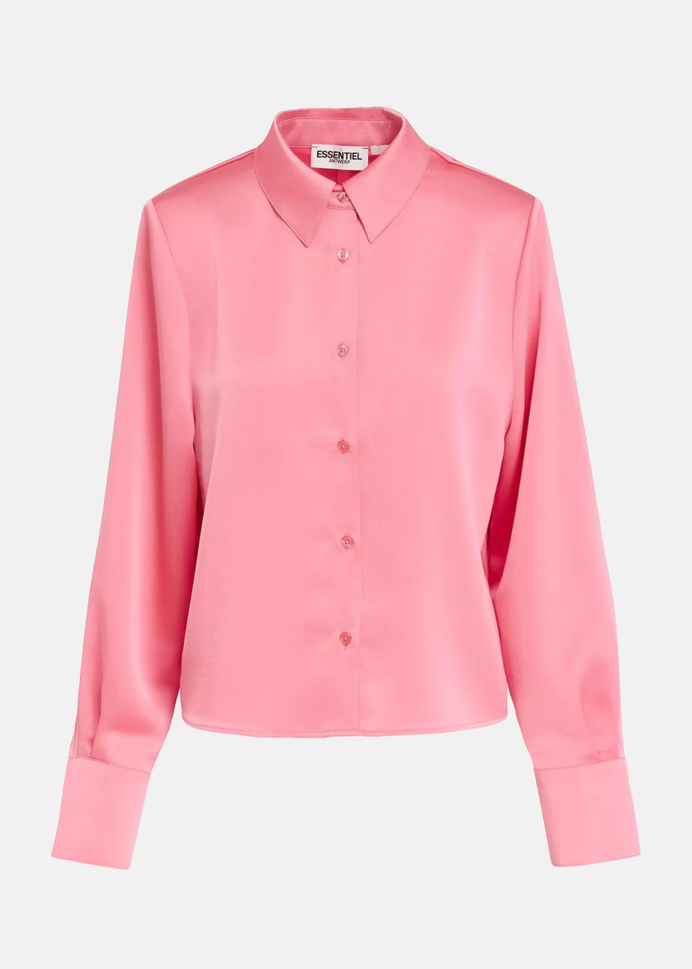 Sale satin shirt with padded shoulders Fall 2024 Collection | Tops & Blouses