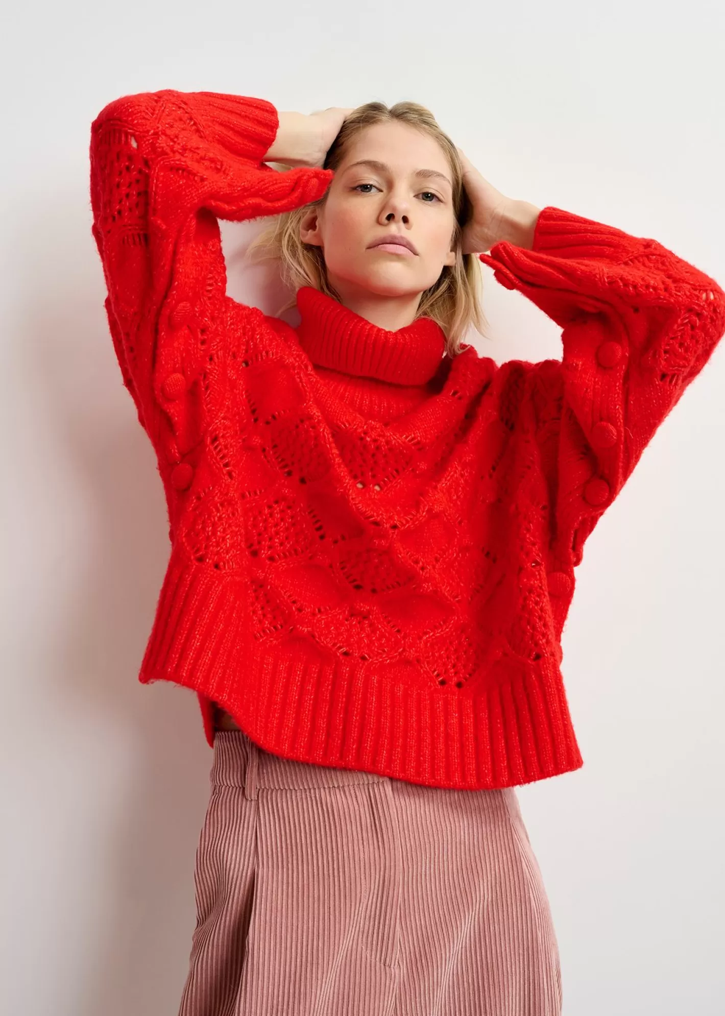 Online cable-knit turtleneck sweater Fall 2024 Collection | Sweaters & Cardigans