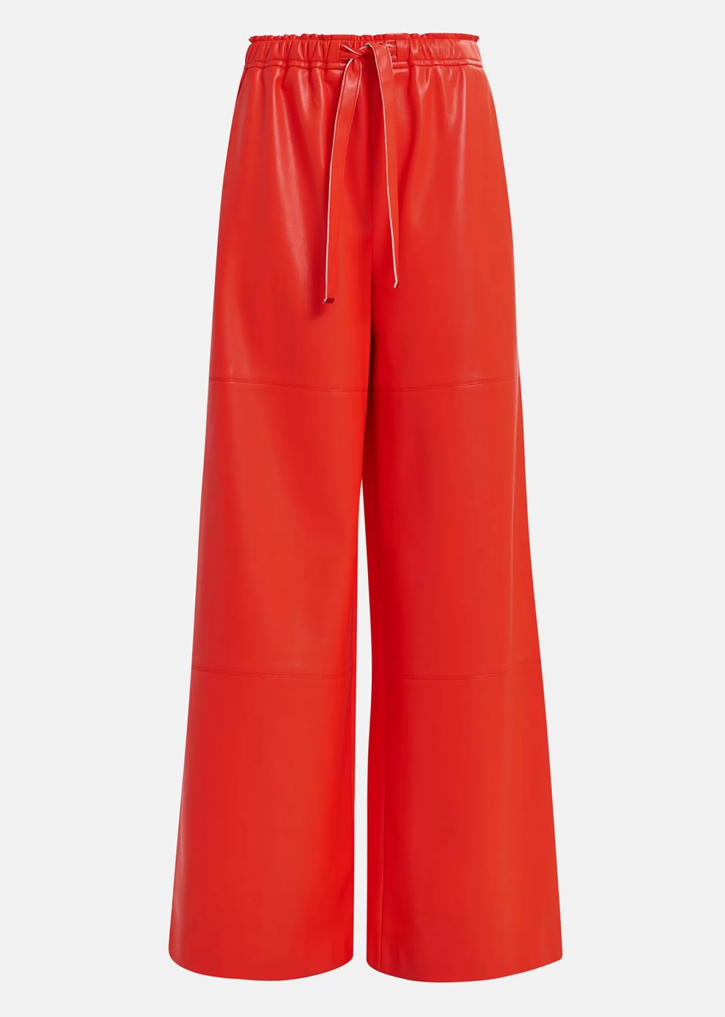 Cheap faux leather wide-leg pants Fall 2024 Collection | Pants & Shorts