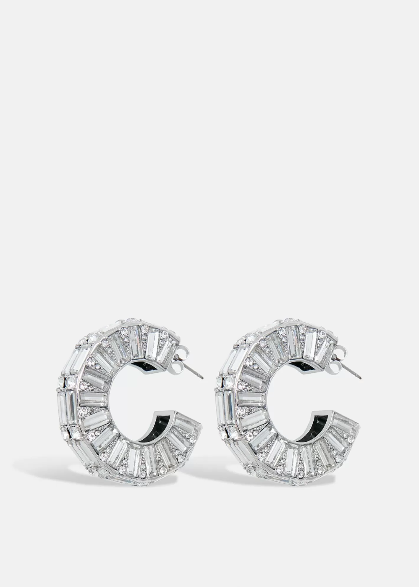 Store -tone hoop earrings with rhinestones Fall 2024 Collection | Partywear