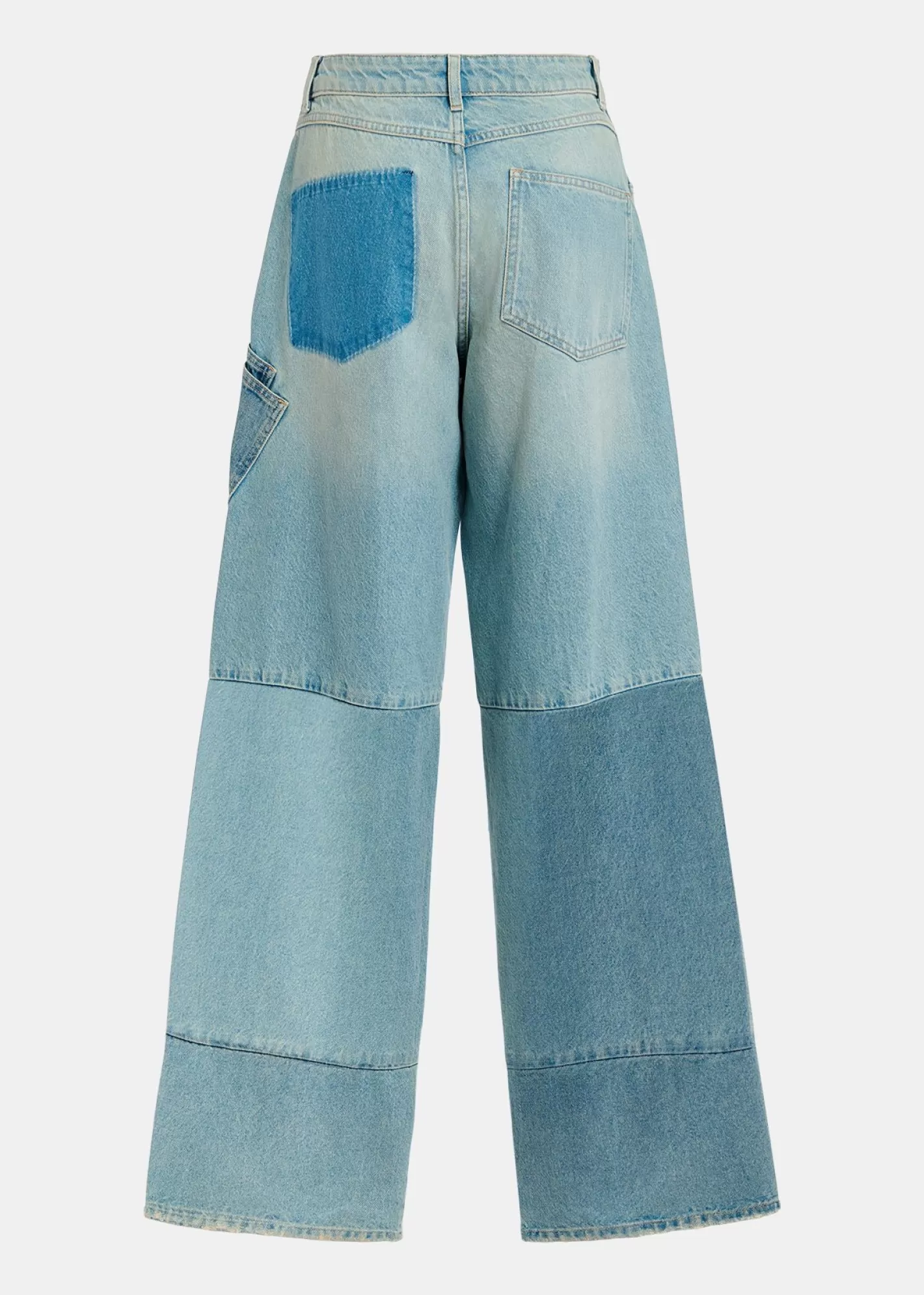 Clearance Straight-leg patchwork jeans Fall 2024 Collection | Denim