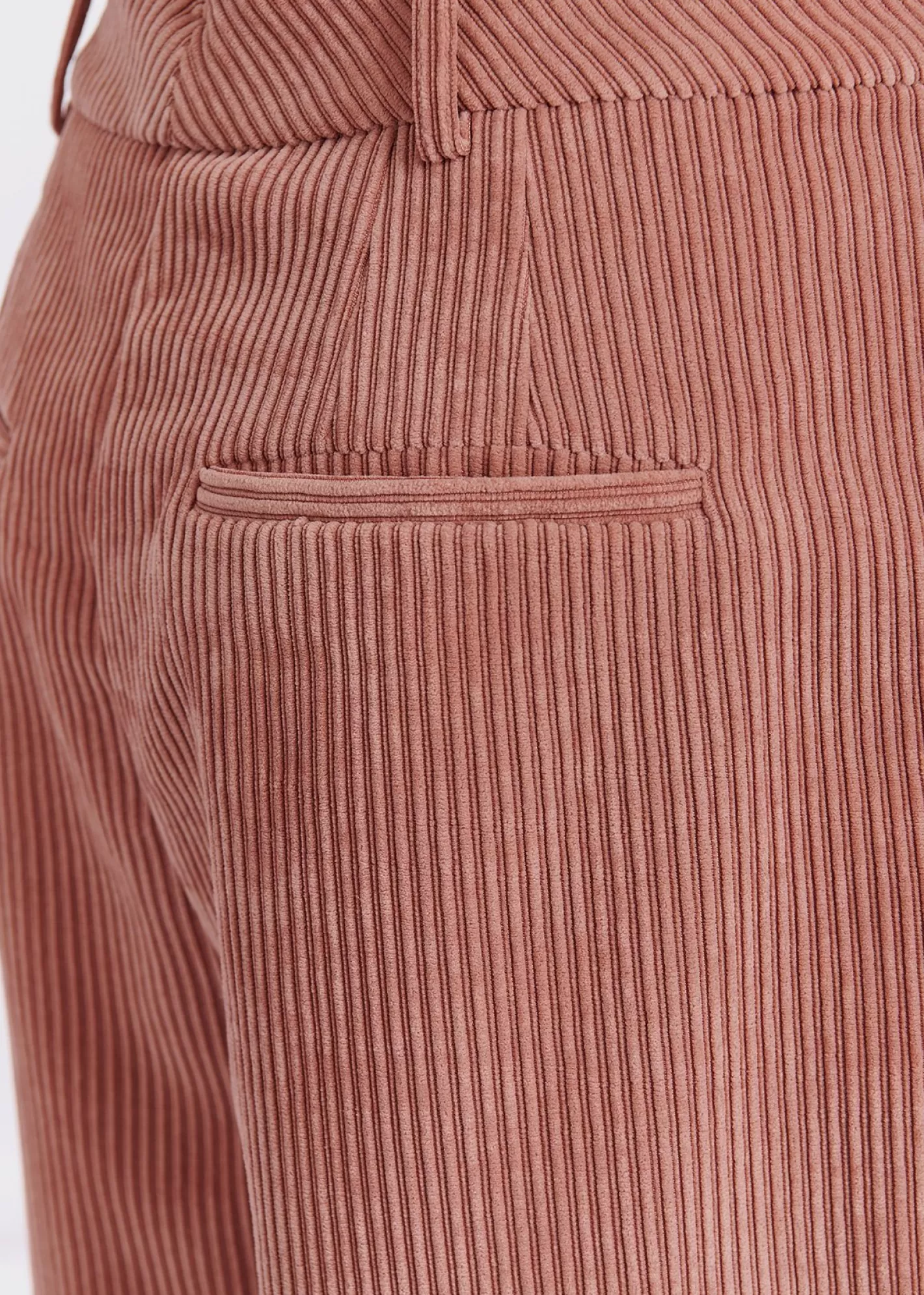 Best Vintage pink corduroy tapered-leg pants Fall 2024 Collection | Pants & Shorts