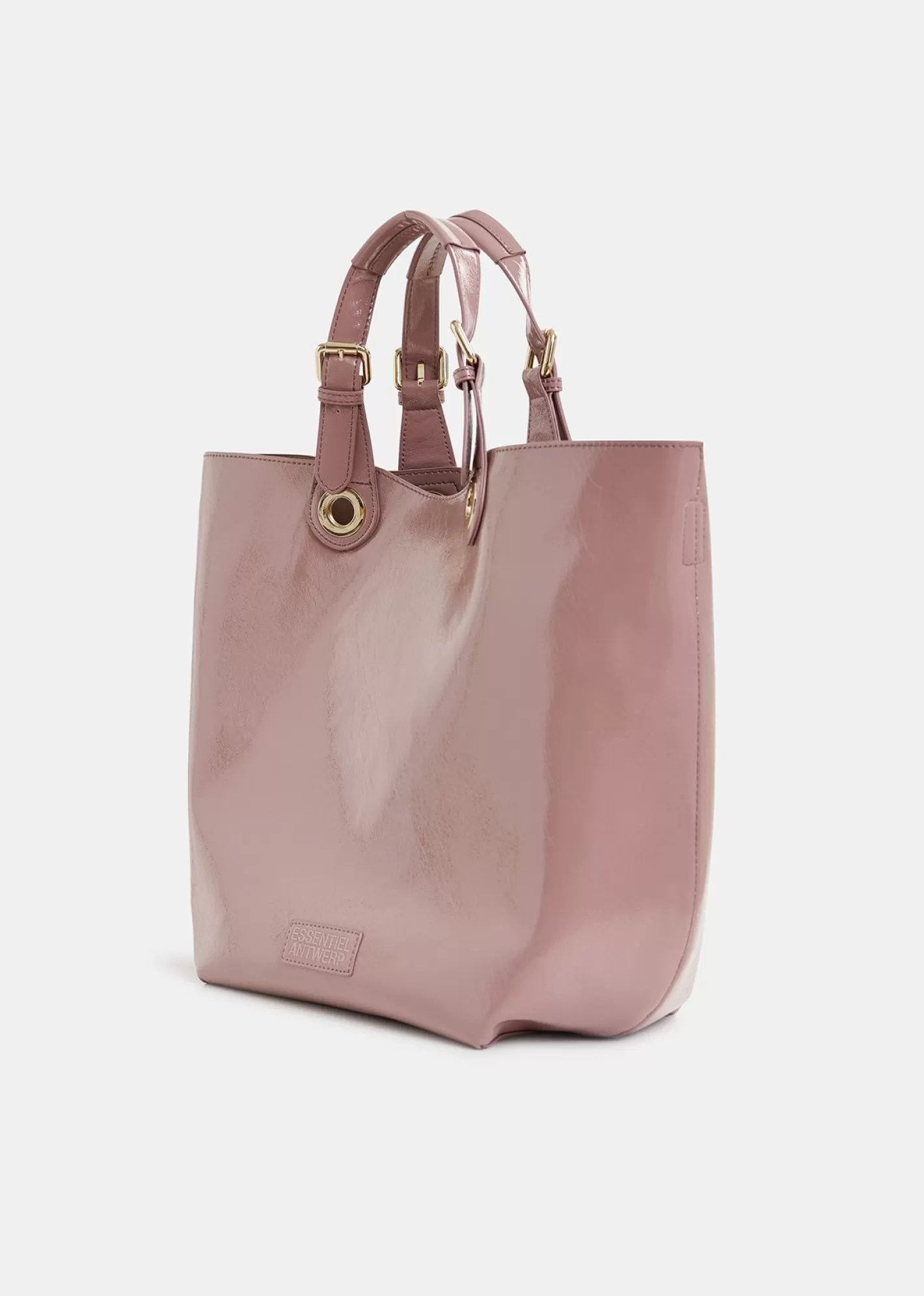 Best Vintage pink faux patent-leather shopper bag Fall 2024 Collection | Bags