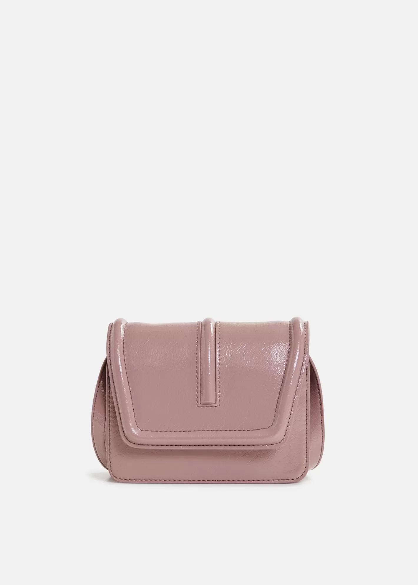 Outlet Vintage pink faux patent-leather shoulder bag Fall 2024 Collection | Bags