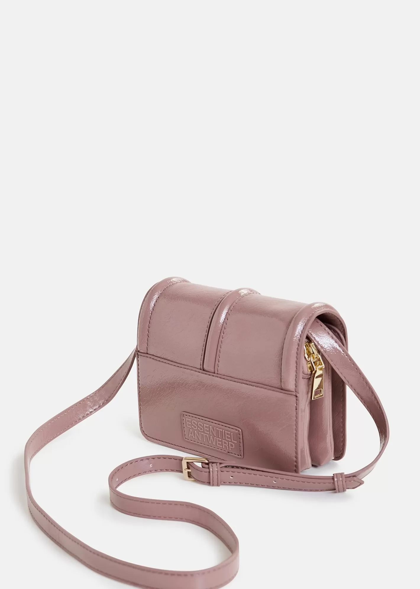 Outlet Vintage pink faux patent-leather shoulder bag Fall 2024 Collection | Bags