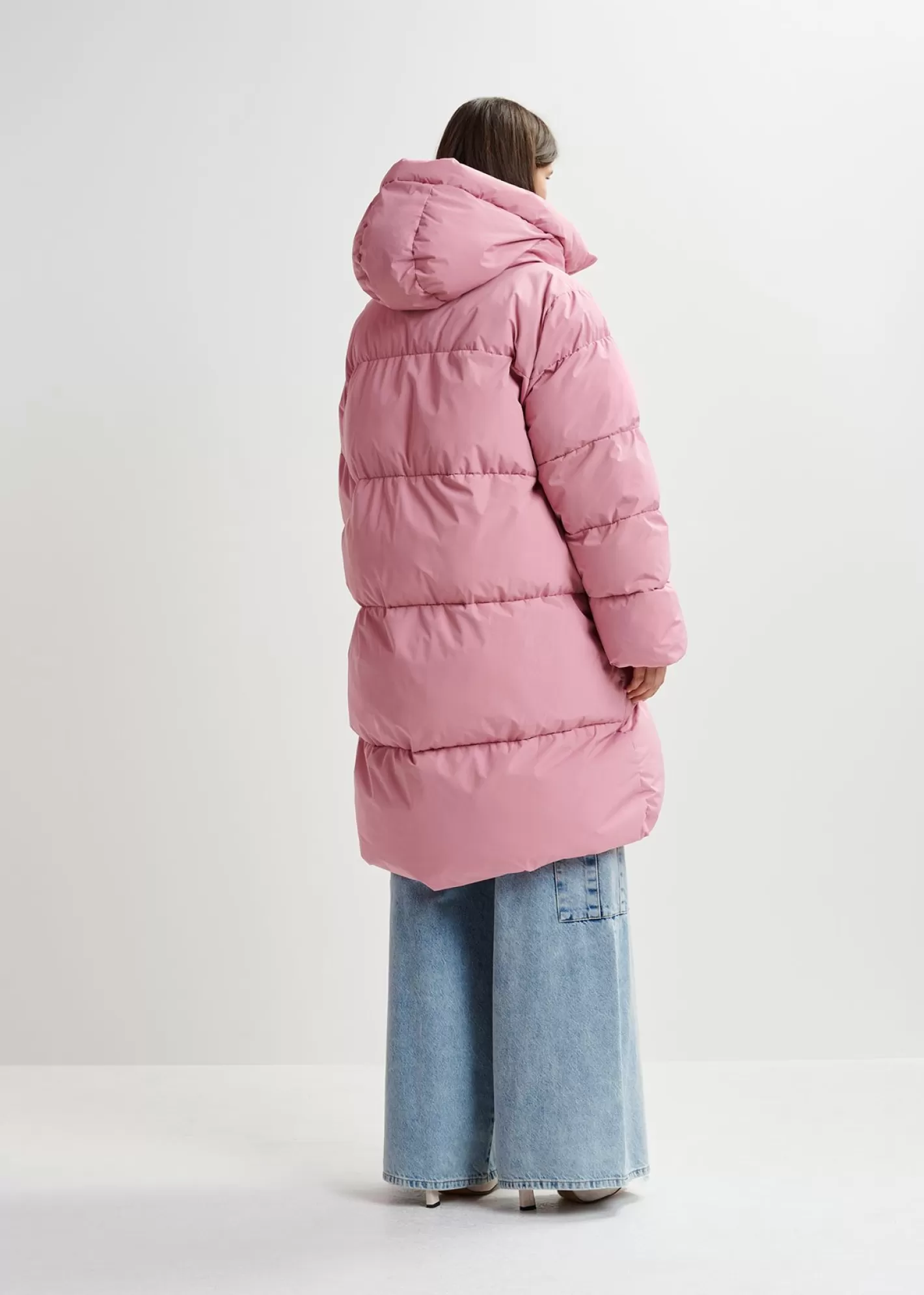 Online Vintage pink hooded puffer coat Coats & Jackets