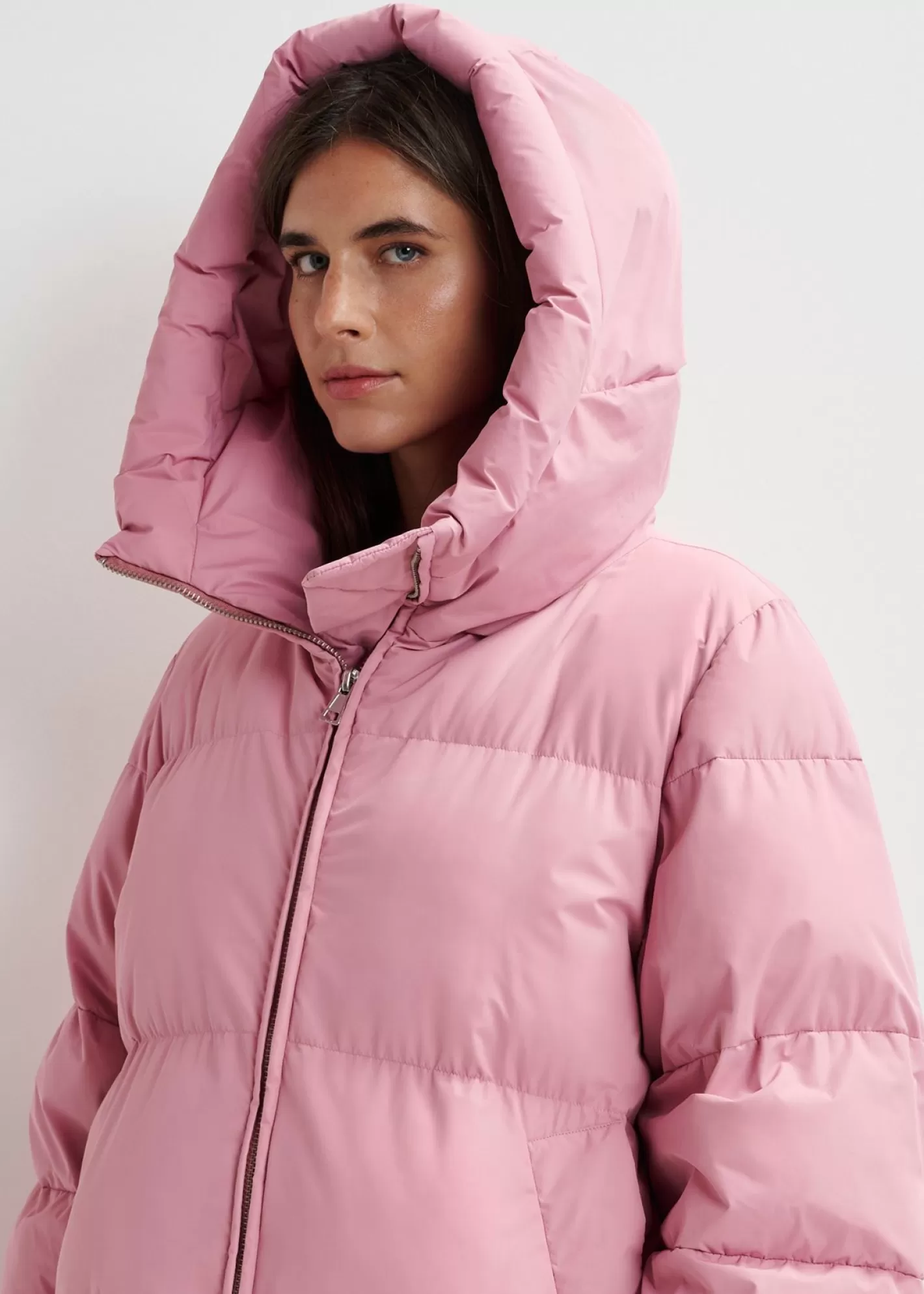 Online Vintage pink hooded puffer coat Coats & Jackets